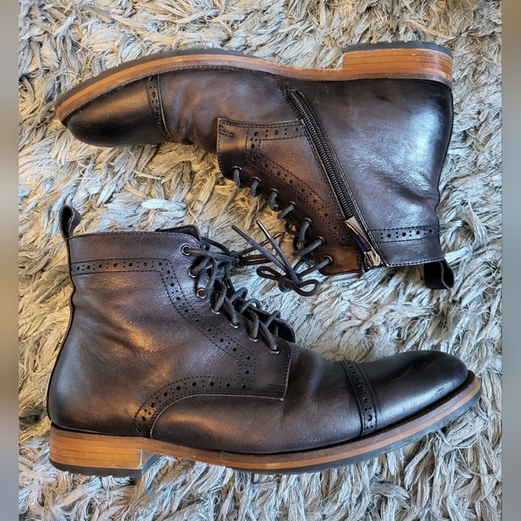 Dockorio | Shoes | Dockorio Motorcycle Bootblack Leather Sz 85 Mens |  Poshmark